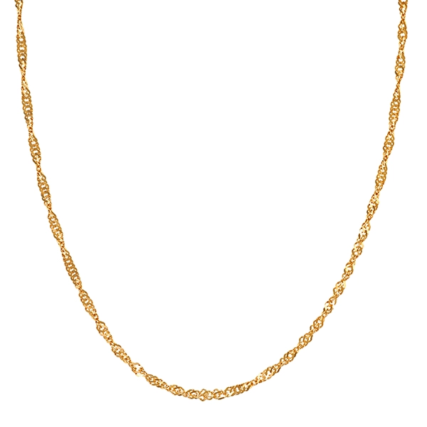 Goldkette, 18K, Gelbgold, Singapur-