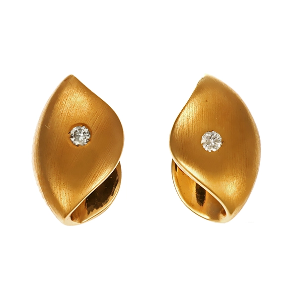 Ohrstecker, 14K, Gelbgold, Brillant