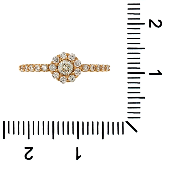 Brillantring, 14K, Gelbgold