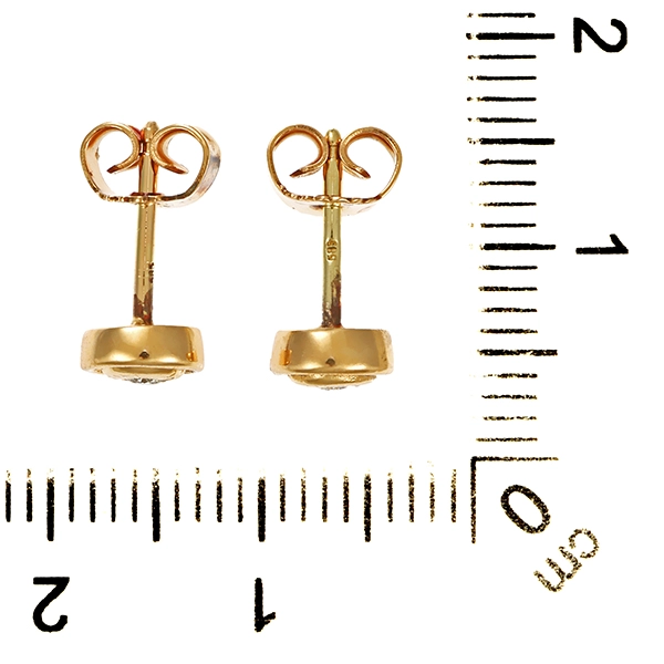 Ohrstecker, 14K, Gelbgold, Brillant