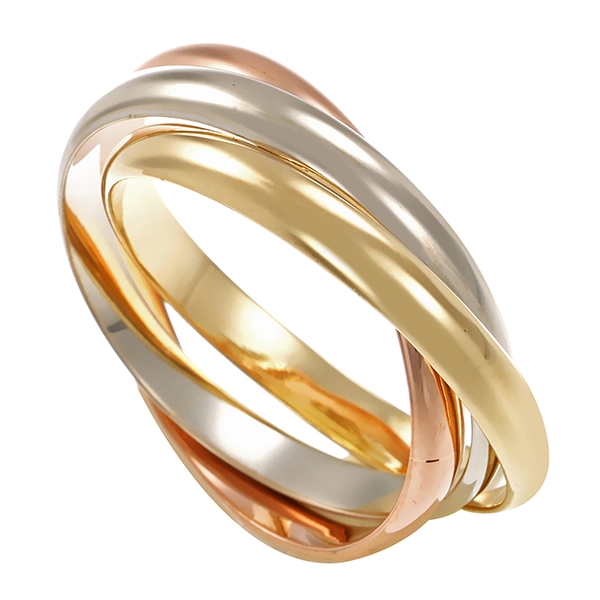 Ringe, 14K, Tricolor, U55
