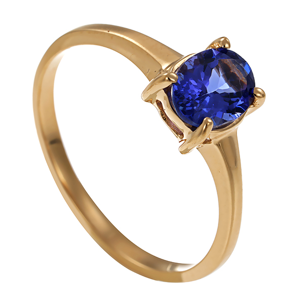 Ring, 14K, Gelbgold, Tansanit