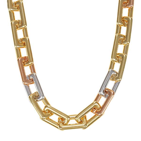 Collier, 14K, Gelb-/Weiß-/Rotgold