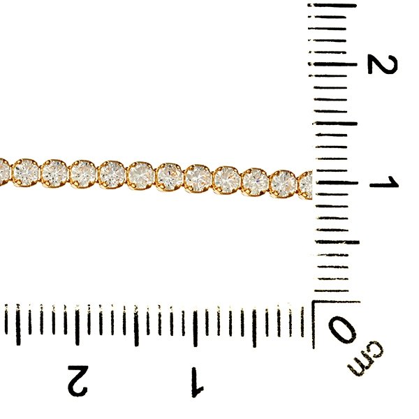 Armband, 14K, Gelbgold, Zirkonia