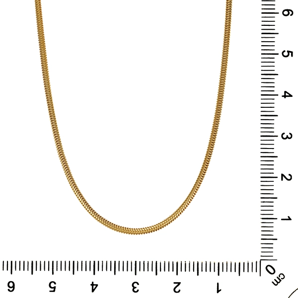 Collierkette, 14K, Gelbgold, Schlange-