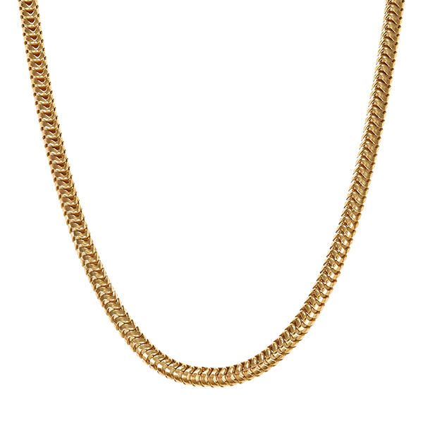 Kette, 14K, Gelbgold, Schlange-
