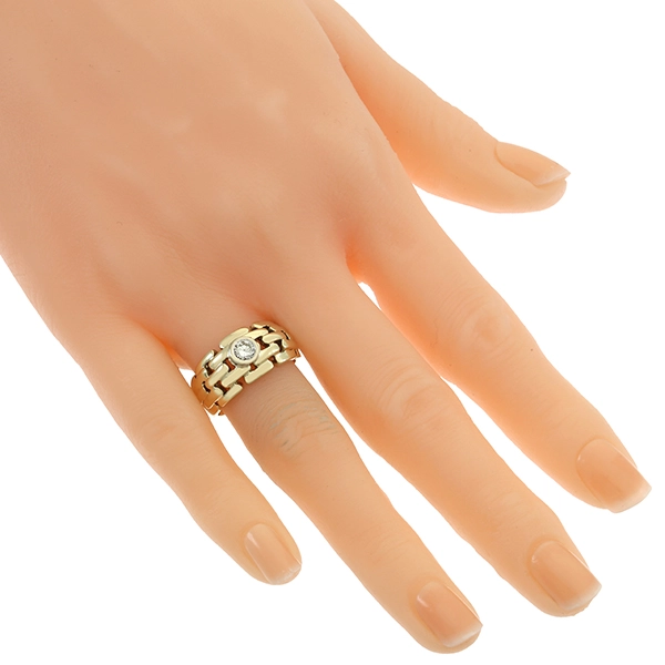 Diamantring, 14K, Gelb-/Weißgold, Brillant 0,23 ct