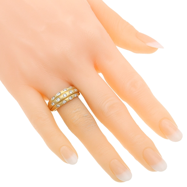 Diamantring, 18K, Gelbgold, Diamanten 0,39 ct