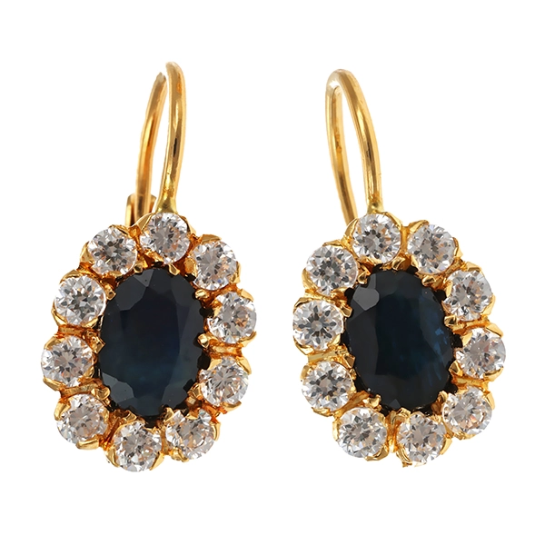 Ohrhänger, 18K, Zirkonia