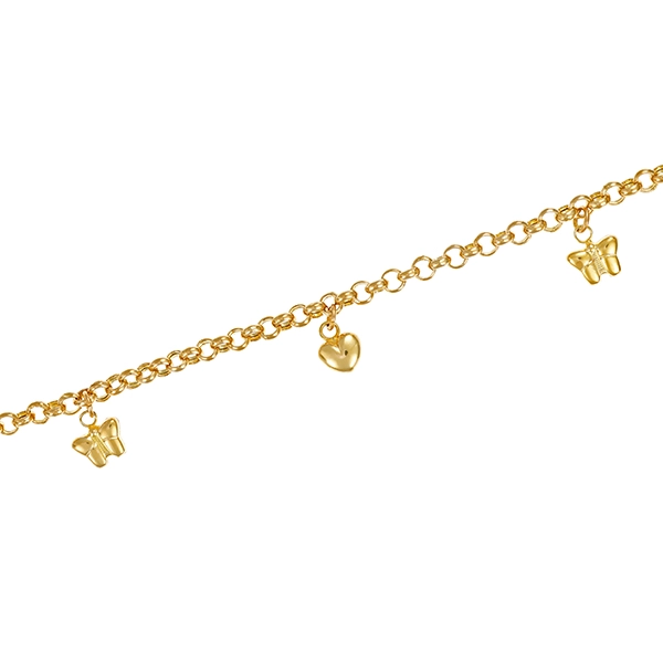 Armband, 14K, Gelbgold, Erbs-