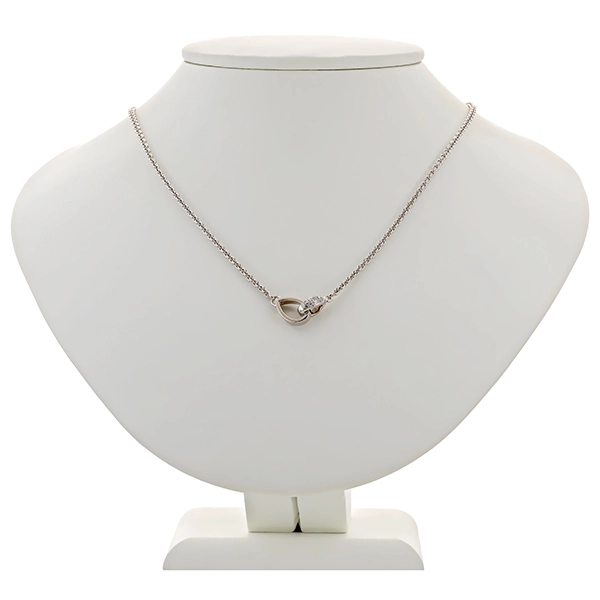Collier, 14K, Weißgold, Brillanten