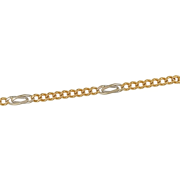 Armband, 14K, Gelbgold, Figaro-
