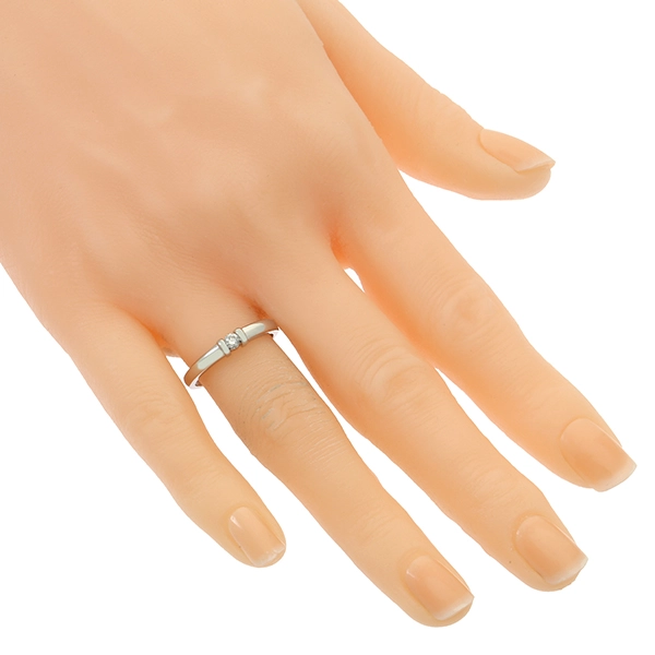 Diamantring, 18K, Gelb-/Weißgold, Brillant