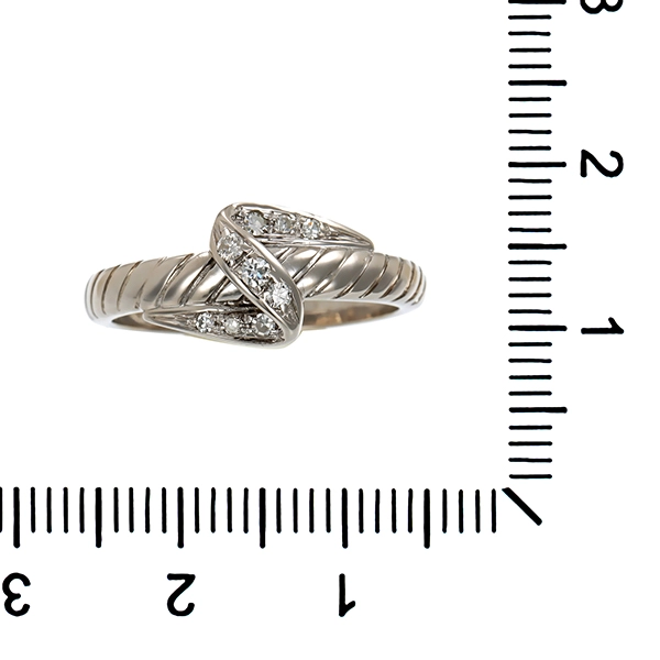 Diamantring, 14K, Weißgold, Brillanten, Daimanten