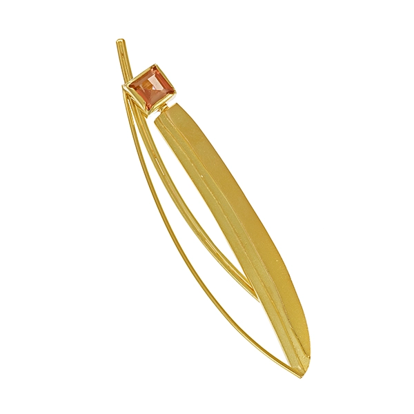 Anhänger, 18K, Gelbgold, Turmalin