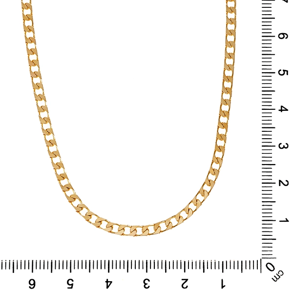 Goldkette, 14K, Gelbgold, Panzer-