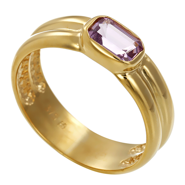 Ring, 9K, Gelbgold, Amethyst