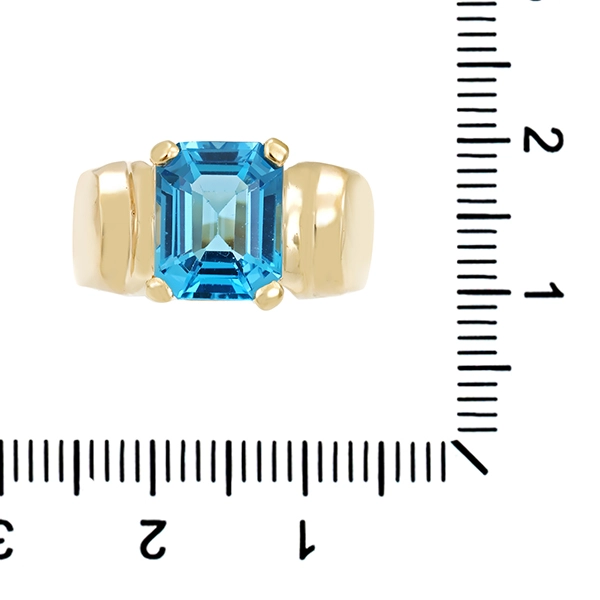Ring, 14K, Gelbgold, Topas