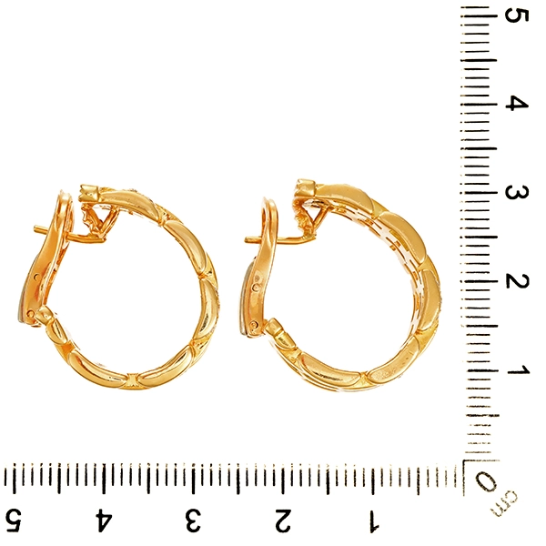 Creolen, 18K, Gelbgold, Brillanten, Cartier