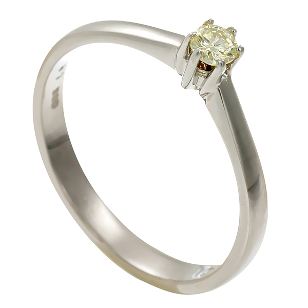 Diamantring, 14K, Weißgold, Brillant
