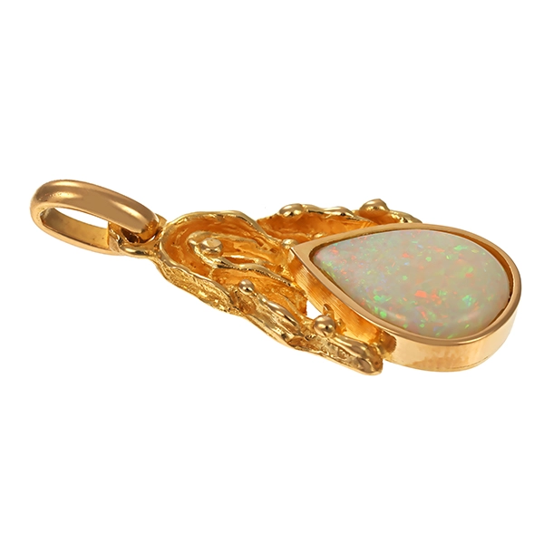 Anhänger, 18K, Gelbgold, Opal