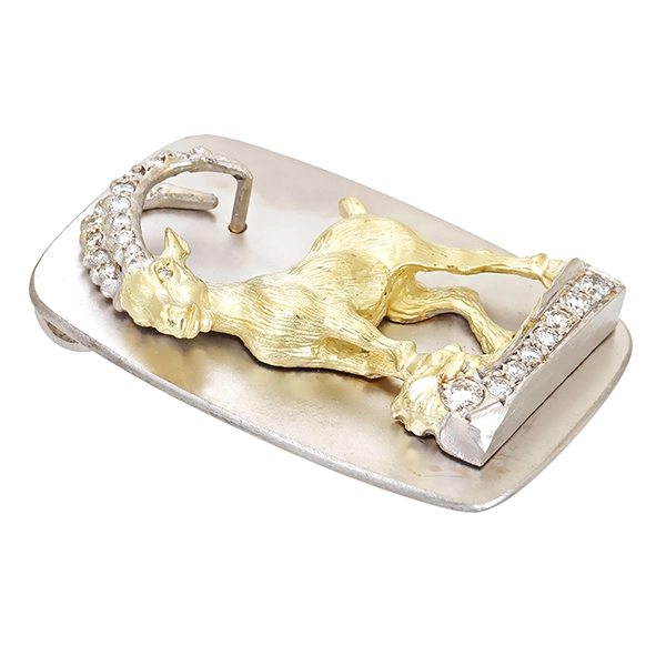 Anhänger, 14K, Gelb-/Weißgold, Brillanten 0,55 ct