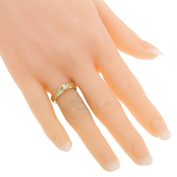 Diamantring, 14K, Gelbgold, Brillant