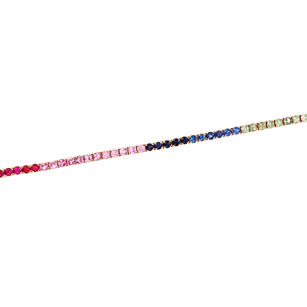 Armband, 18K, Rotgold, Saphir