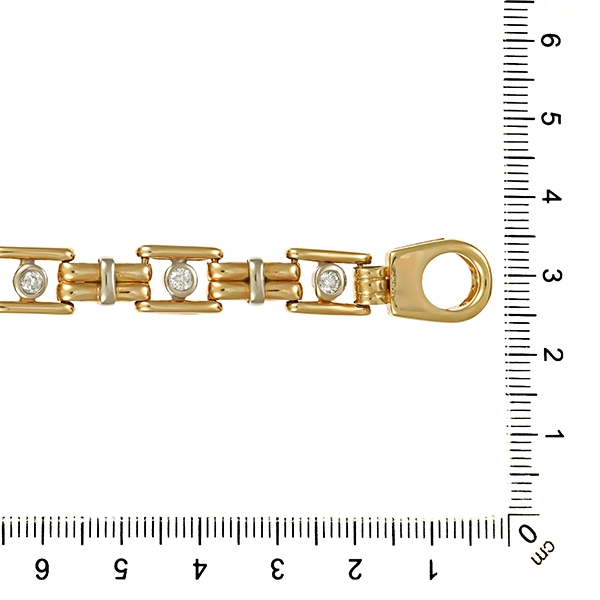Armband, 14K, Gelbgold, Brillant
