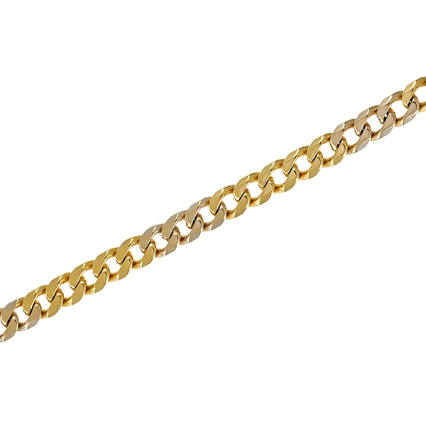 Armband, Panzer-, 14K, Gelb-/Weißgold