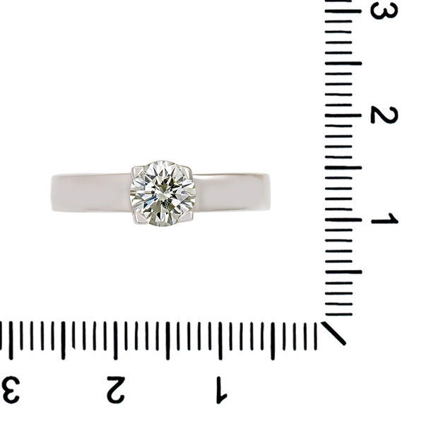 Diamantring, 18K, Weißgold, Brillant 0,75 ct