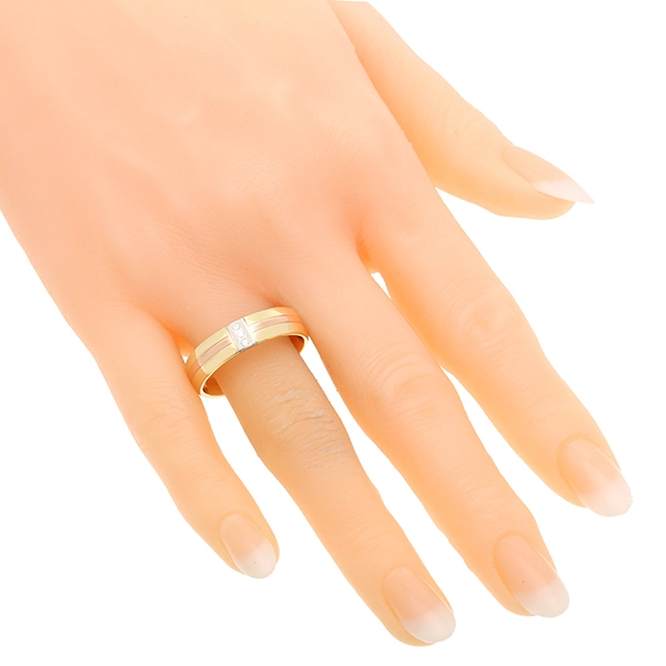 Diamantring, 14K, Gelb-/Weiß-/Rotgold, Brillant