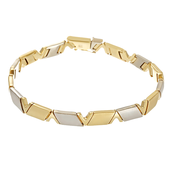Armband, 14K, Gelb-/Weißgold