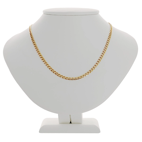 Kette, 14K, Gelbgold, Panzer-