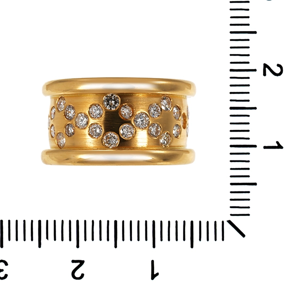 Diamantring, 18K, Gelbgold, Brillant