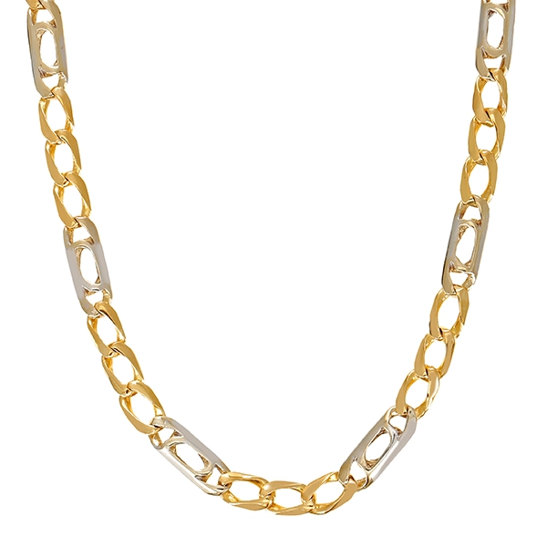 Kette, 18K, Gelb-/Weißgold, L51cm
