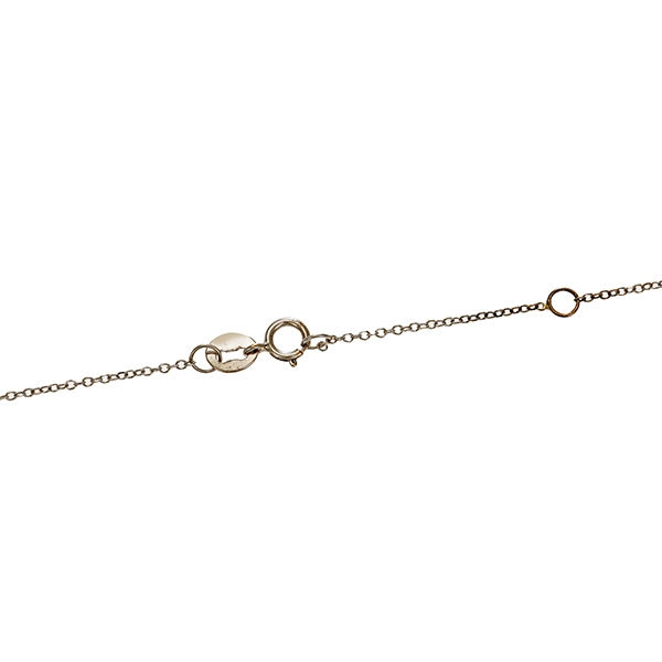 Collier, 14K, Weißgold, Brillanten