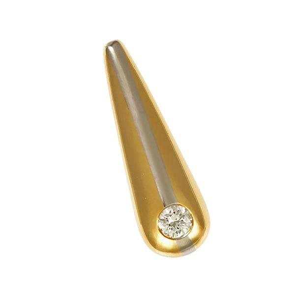 Anhänger, 14K, Gelb-/Weißgold, Brillant