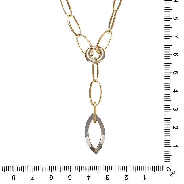 Collier, 14K, Gelb-/Weißgold