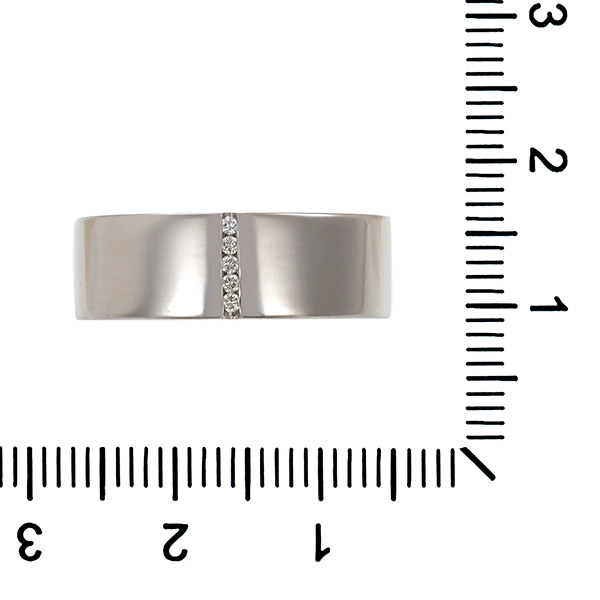 Diamantring, 18K, Weißgold, Brillanten 0,02 ct