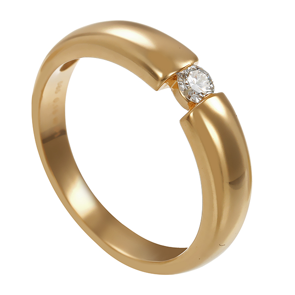 Brillantring, 14K, Gelbgold, 0,15ct