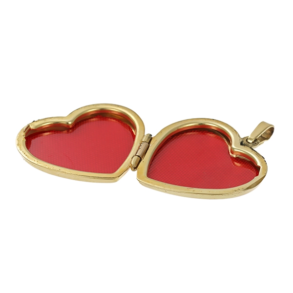 Medaillon, 9K, Gelbgold, Herz