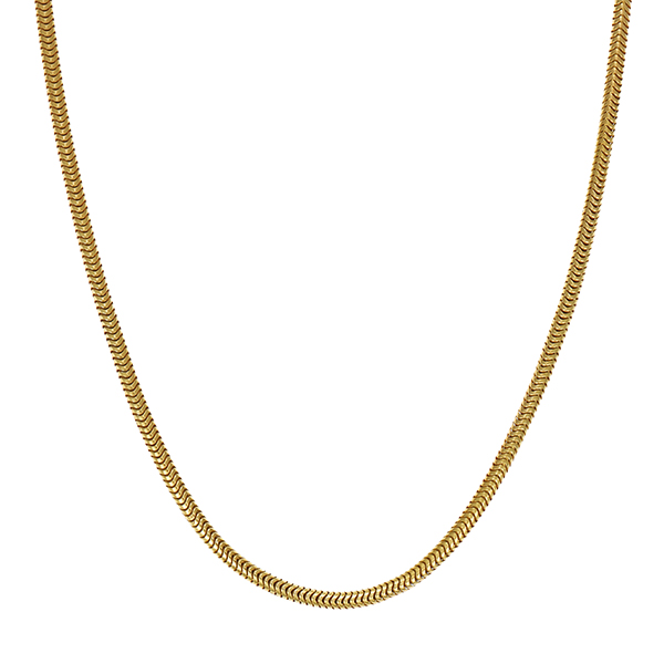 Collierkette, 14K, Gelbgold, Schlangen-