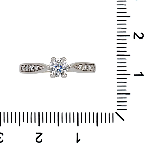 Diamantring, 14K, Weißgold, Brillanten 0,50 ct