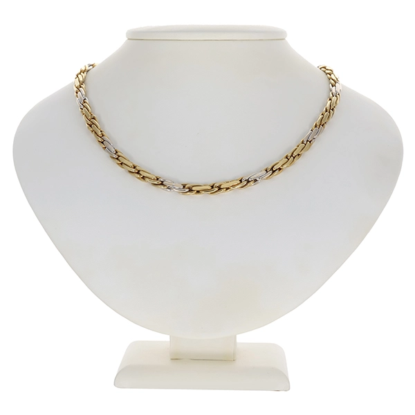 Collier, 14K, Gelb-/Weißgold