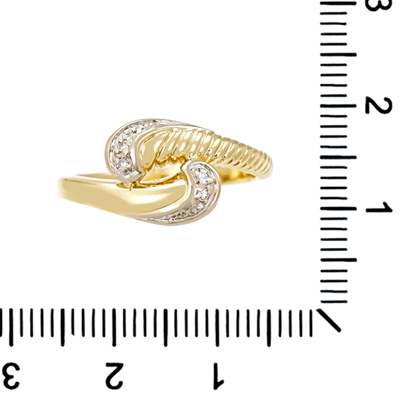 Diamantring, 14K, Gelbgold, Diamant