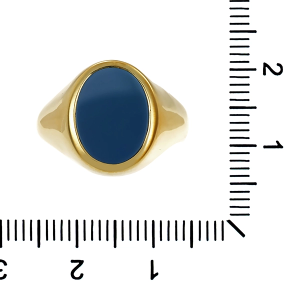 Ring, 14K, Gelbgold, Lagenstein