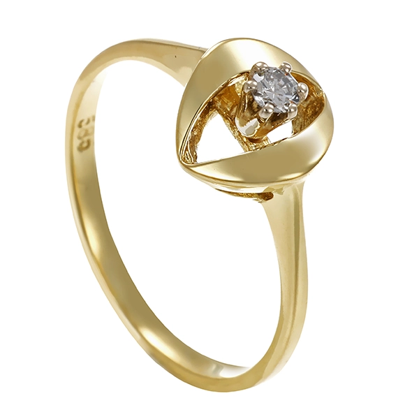 Ring, 14K, Gelbgold, Brillant, U56