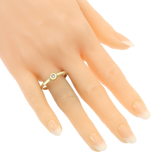 Diamantring, 14K, Gelbgold, Brillant