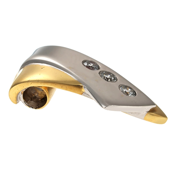 Anhänger, 14K, Gelb-/Weißgold, Brillant